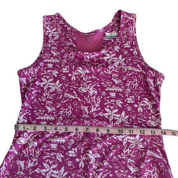 Columbia PFG Freezer III Fuchsia Tropical Print Sleeveless Dress Womens XS - Picture 5 of 9
